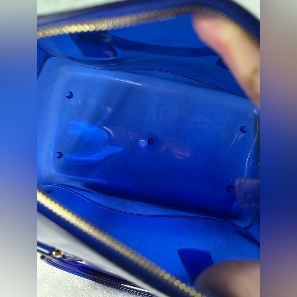 Furla Glossy Royal Blue Candy  Handbag - Picture 7 of 7